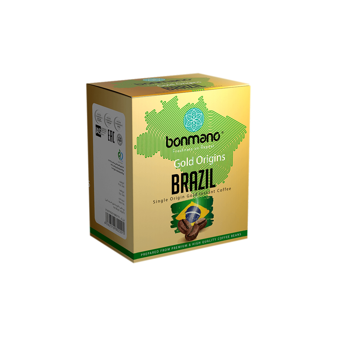 قهوه فوری گلد برزیل (ساشه‌ای) بن مانو bonmano (80گرم)